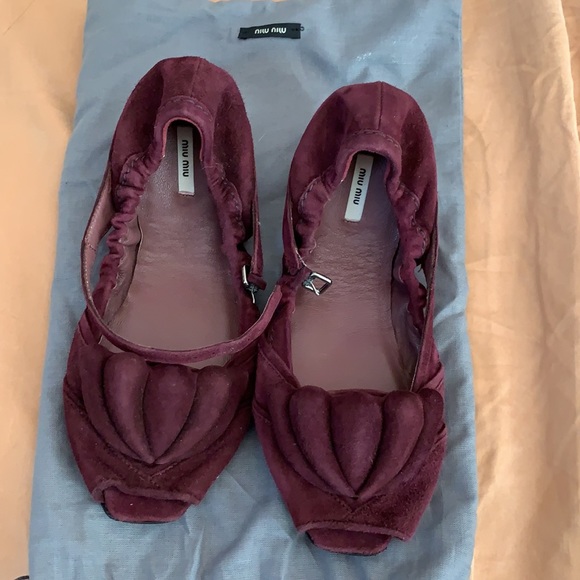 Miu Miu suede buckle flats NEVER WORN!!!! - Picture 4 of 4